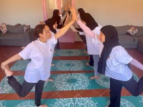 EFA Girls take Yoga classes