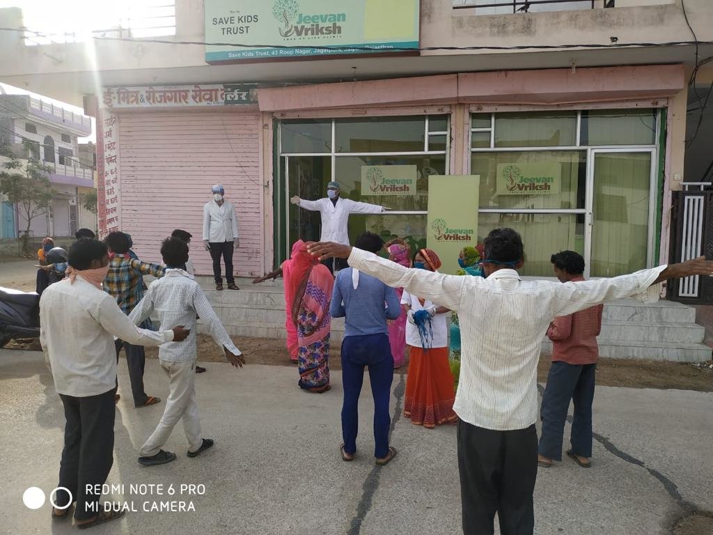 Provide healthcare to 20,000 people in India