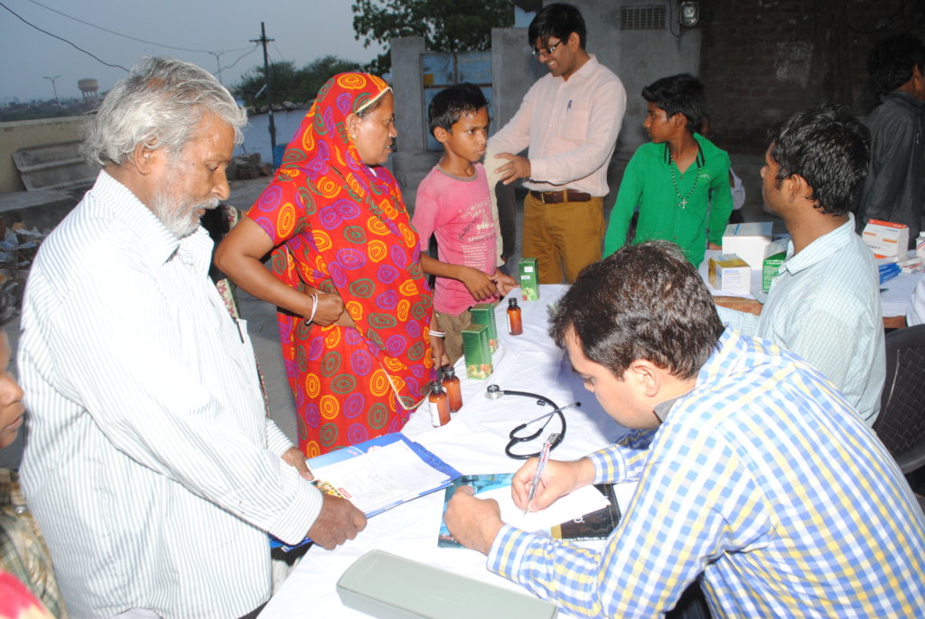 Provide healthcare to 20,000 people in India