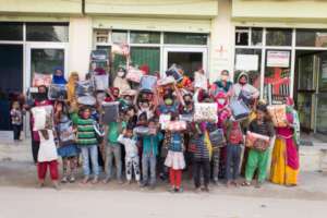 New blankets for widows and fatherless children