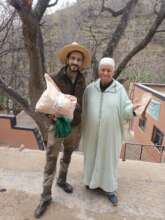 In the High Atlas, with donor Mr. Med Bajaou