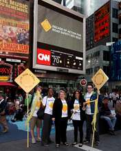 Former AIP interns & friends with the Tag in NYC