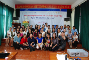 Teachers learn about road safety.