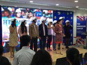 U.S. Consul General gives out 100 Protec helmets