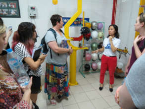 Australian students tour the Protec factory.