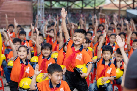 Give a Vietnamese child a helmet; save a life