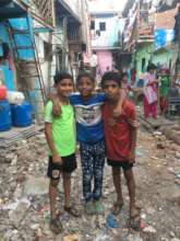 A slum community