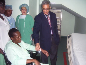 Dr. Patel checks on his patient