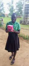 Evaline during distribution of Pads 2023