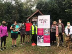 Charity hike pose with Inter Nations members