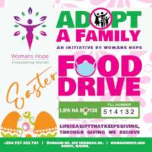 The charity hike food drive poster