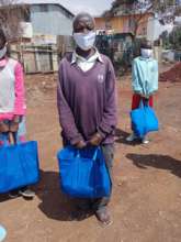 beneficiaries with their care packs