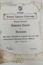 Diploma Jenaro Aguirre School - July 2021