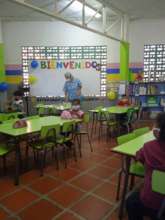 Preschool classroom: welcoming students