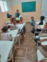 AHCC children sitting in their desks.