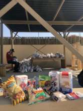 Food packages which were distributed in Groot Aub