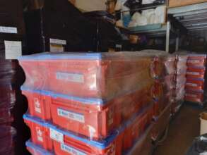 Boxes awaiting distribution