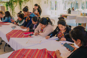 Entrepreneurs attending a training
