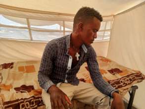 Survivor of the ethnic massacre in the sudan