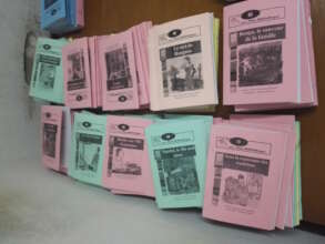Examples of printed books for distribution