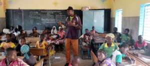 Visiting a school in Dimikuy