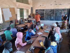 Promoting books in a Koho school
