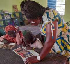 Reading in Bereba library