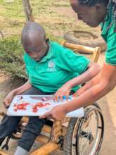 Practicing cooking skills in a Mobility wheelchair