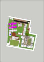 Site plans - purple is completed