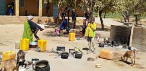 Children in refugee camp