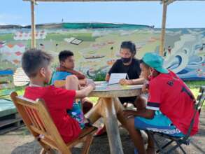 Confiding to each other...