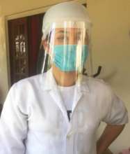 We delivered face shields to volunteers and LTCFs