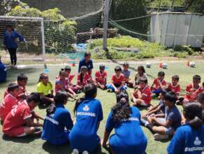 #kicklikeagirl On-field training session