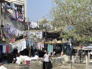 A typical slum community