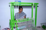 Employment for 40 poor women in door mat weaving