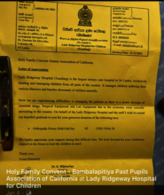 Largest donation made to the hospital