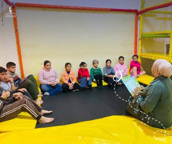 Read-Aloud Session at a Play Center