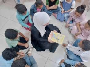 reading session by our ambassador Amal Al-Akhras.