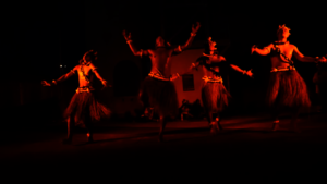 Banaban dancers at the Justice for Rabi exhibition