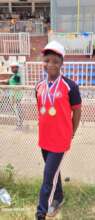 Medal winner at the inter-house sports competition