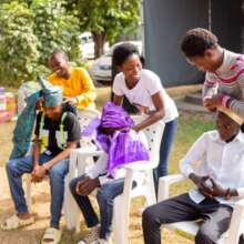 Game session at ADMF with children in care homes