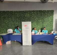 Informational Table with LCS Staff