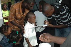 Our deworming pill distributions focus on children