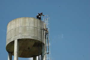 Chlorinator Installation on Water Tank (Pre-Quake)