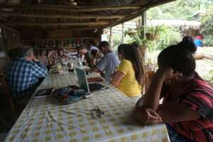 Participation the young indigenous leader Verenice