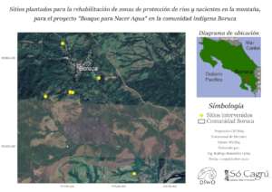 Map of the intervened sites