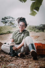 our volunteer director working in the nursery