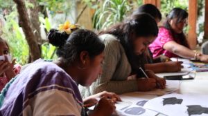 Artisans creating a new design proposal