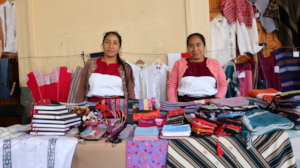 Artisans selling their products at the event