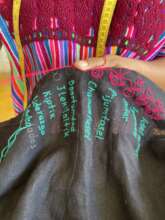 Embroidering the designs